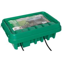 Dribox kabelverdeelbox groot tuin om stopcontact en stekker tijdelijk droog te houden 431087