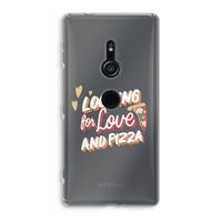 Pizza is the answer: Sony Xperia XZ2 Transparant Hoesje