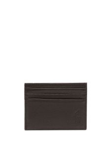 Polo Ralph Lauren Polo Pony-debossed leather cardholder - Marron