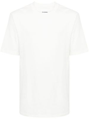 Jil Sander t-shirt en coton à logo imprimé - Tons neutres