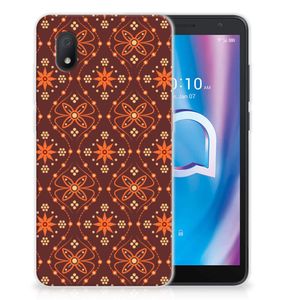 Alcatel 1B (2020) TPU bumper Batik Brown