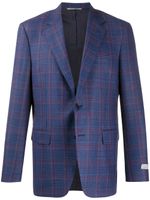 Canali blazer à carreaux - Bleu