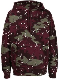 Maison Kitsuné hoodie à motif camouflage - Rouge