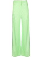 Karl Lagerfeld pantalon ample à motif monogrammé - Vert - thumbnail