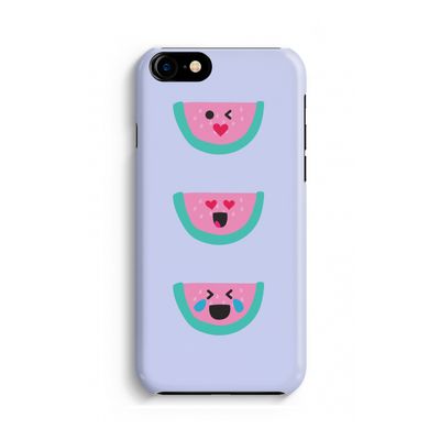 Smiley watermeloen: iPhone 8 Volledig Geprint Hoesje
