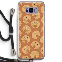 Croissant: Samsung Galaxy S8 Plus Transparant Hoesje met koord Croissant: Samsung Galaxy S8 Plus Transparant Hoesje met koord