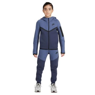 Nike Tech Fleece Sportswear Trainingspak Kids Blauw Donkerblauw Zwart
