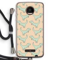 Dinos: Motorola Moto Z Force Transparant Hoesje met koord Dinos: Motorola Moto Z Force Transparant Hoesje met koord