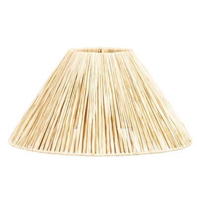 2e Halve Prijs Leen Bakker - Lampenkap Rowen - Naturel - Ø35x18,5 Cm - Raffia - Beige