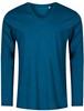 Promodoro XO1460 Men´s V-Neck T-Shirt Long Sleeve - Petrol - M