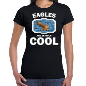 Dieren zeenarend t-shirt zwart dames - eagles are cool shirt