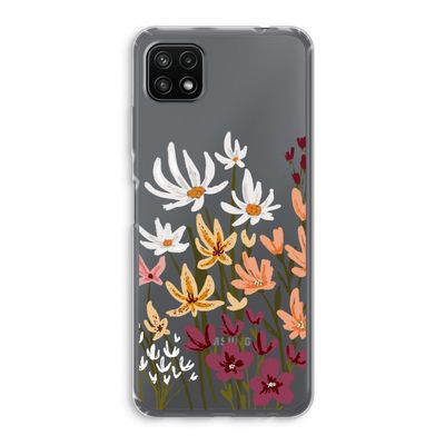 Painted wildflowers: Samsung Galaxy A22 5G Transparant Hoesje