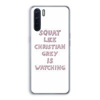 Christian Grey: Oppo A91 Transparant Hoesje