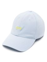 Off-White casquette à logo brodé - Bleu