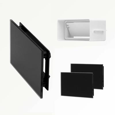 Sunshower ventilatierooster t.b.v. Pure, Pure Duo, Pure XL, Deluxe 2 stuks 15x9cm black