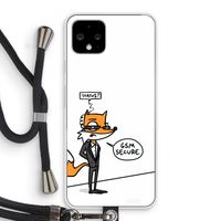 GSM secure: Pixel 4 Transparant Hoesje met koord