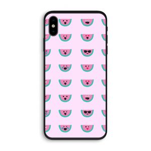 Smiley watermeloenprint: iPhone X Biologisch afbreekbaar hoesje