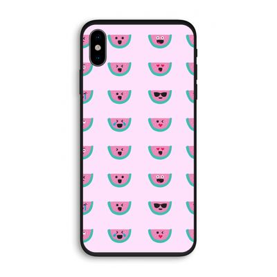Smiley watermeloenprint: iPhone X Biologisch afbreekbaar hoesje