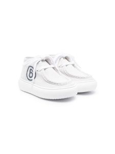 MM6 Maison Margiela Kids baskets montantes en cuir - Blanc