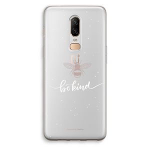 Be(e) kind: OnePlus 6 Transparant Hoesje