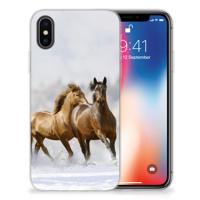 Apple iPhone X | Xs | TPU Hoesje | Paarden