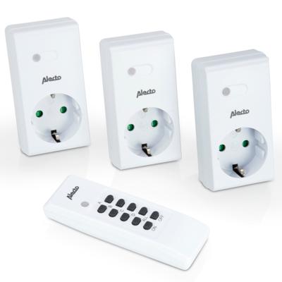Alecto AR-03 - Set van 3 op afstand bedienbare stopcontacten