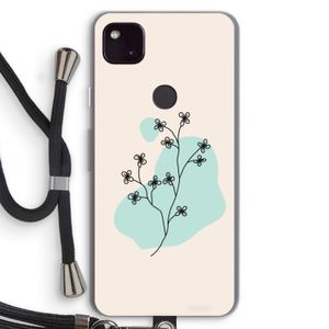 Love your petals: Pixel 4a 5G Transparant Hoesje met koord