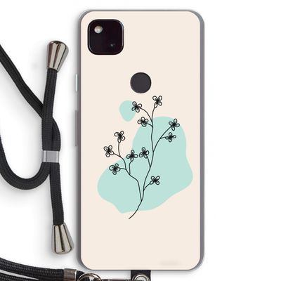Love your petals: Pixel 4a 5G Transparant Hoesje met koord