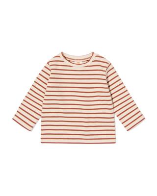 HEMA Baby T-shirt jersey strepen ecru (ecru)