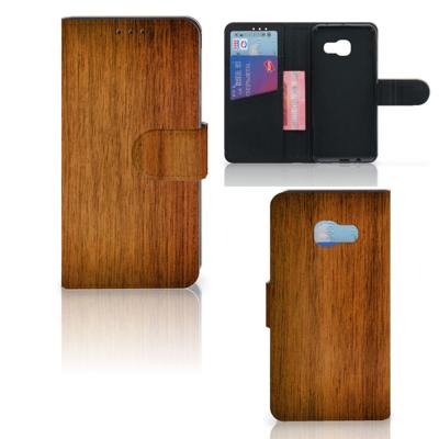 Samsung Galaxy A3 2017 | Book Style Case | Donker Hout