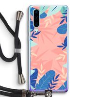 Tropisch: Huawei P30 Transparant Hoesje met koord
