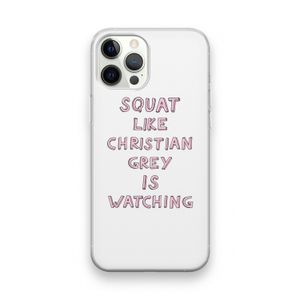 Christian Grey: iPhone 12 Pro Transparant Hoesje