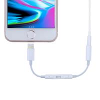 8 Pin Male to 3.5mm Female Headphone Jack Wire Control Bluetooth Audio Adapter Support Music Calls Volume Control For iPhone X iPhone 8 & 7 iPho