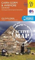 Wandelkaart 57 OS Explorer Map | Active Cairn Gorm, Aviemore ACTIVE | Ordnance Survey - thumbnail