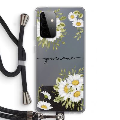 Daisies: Samsung Galaxy A72 5G Transparant Hoesje met koord