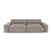 Sofa 4 zits fluweel taupe 240cm - thumbnail