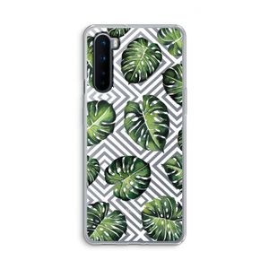Geometrische jungle: OnePlus Nord Transparant Hoesje