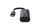 Rapoo USB-C Adapter, USB-C naar 3,5 mm Audio, grijs Desktop accessoire Zwart - thumbnail
