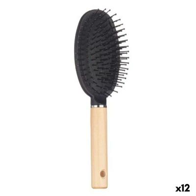 Borstel Bruin Zwart Hout Siliconen Plastic (12 Stuks)