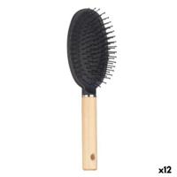 Borstel Bruin Zwart Hout Siliconen Plastic (12 Stuks)
