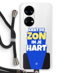 Laat de zon in je hart: Huawei P50 Transparant Hoesje met koord
