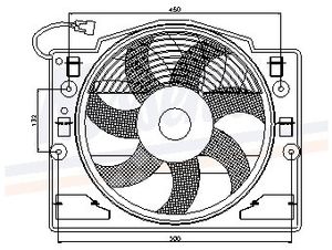Ventilator, condensator airconditioning 85420