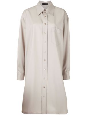 Kwaidan Editions robe-chemise à coupe oversize - Tons neutres