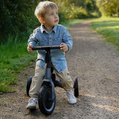 KAYA 4-in-1 loopfiets en driewieler | Grijs