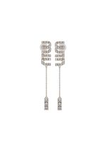 Miu Miu boucles d'oreilles pendantes à ornements en cristal - Tons neutres - thumbnail