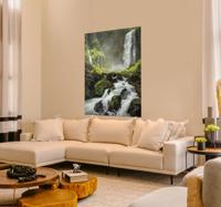 Poster waterval landschap