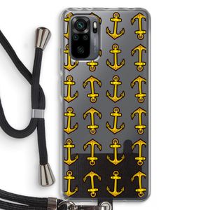 Musketon Anchor: Xiaomi Redmi Note 10 Pro Transparant Hoesje met koord