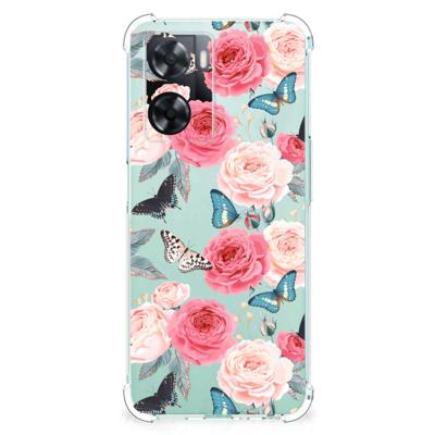 OPPO A57 | A57s | A77 4G Case Butterfly Roses OPPO A57 | A57s | A77 4G Case Butterfly Roses