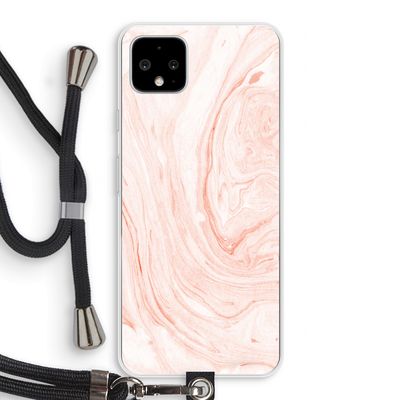 Peach bath: Pixel 4 XL Transparant Hoesje met koord