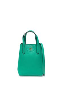 Ferragamo sac à bandoulière à plaque logo - Vert